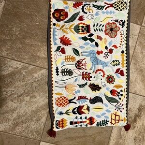 IKEA Colorful Embroidered Pillow Case
